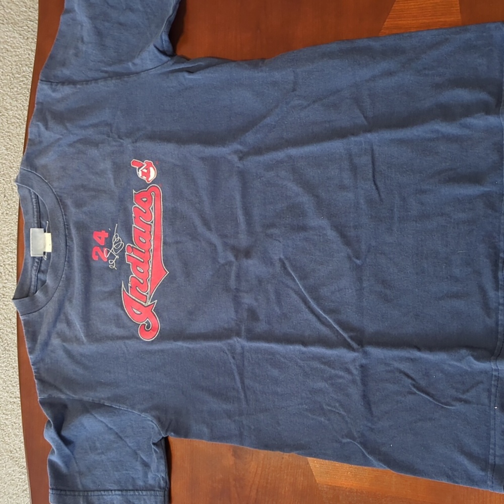 Vintage CLEVELAND INDIANS  #24 Sizemore SS Tshirt Size XL